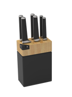 Gastreaux 6pcs Round Tip Knife Set + Built-in Sharpener