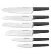 Gastreaux 6pcs Round Tip Knife Set + Built-in Sharpener