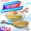 Olive Series Buy 1 Free 1 – Wok 28cm + Frypan 24cm