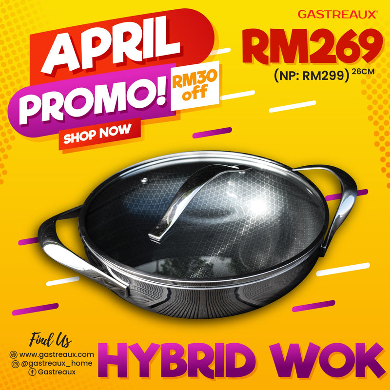 Gastreaux NEW Hybrid 26cm Wok Pan