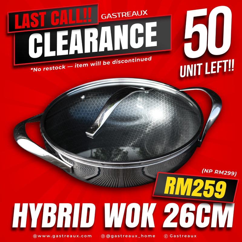 Gastreaux NEW Hybrid 26cm Wok Pan