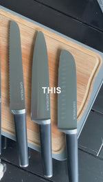 Gastreaux 6pcs Round Tip Knife Set + Built-in Sharpener