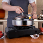 Gastreaux Tri-Ply Stainless Steel Spiral Bottom 24cm Sauté Pan