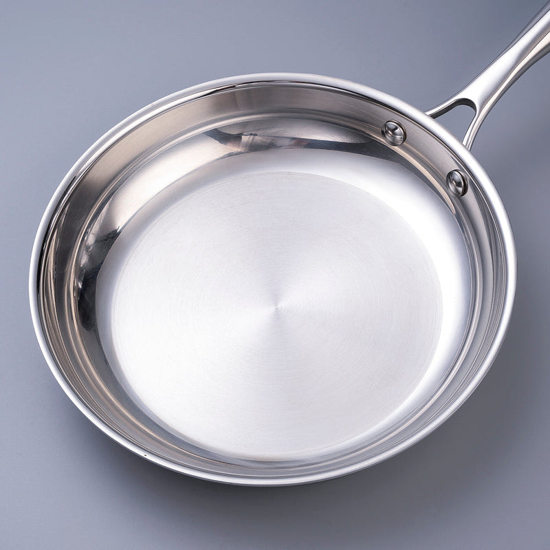 Gastreaux Tri-Ply Stainless Steel Spiral Bottom 24cm Fry Pan