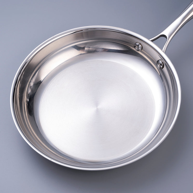 Gastreaux Tri-Ply Stainless Steel Spiral Bottom 28cm Fry Pan