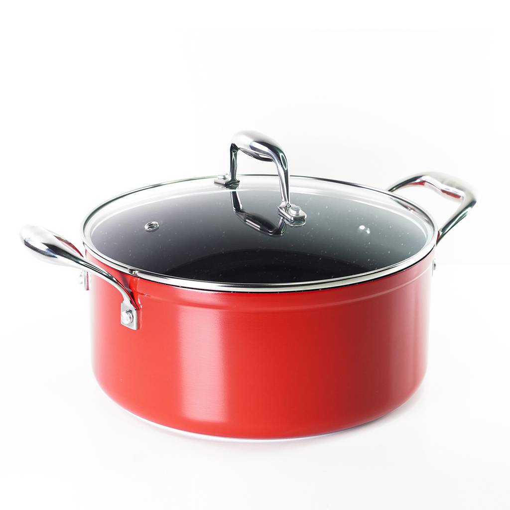 Gastreaux Red Marble Casserole 24cm