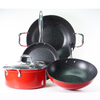 Gastreaux Red Marble Wok Pan 28cm