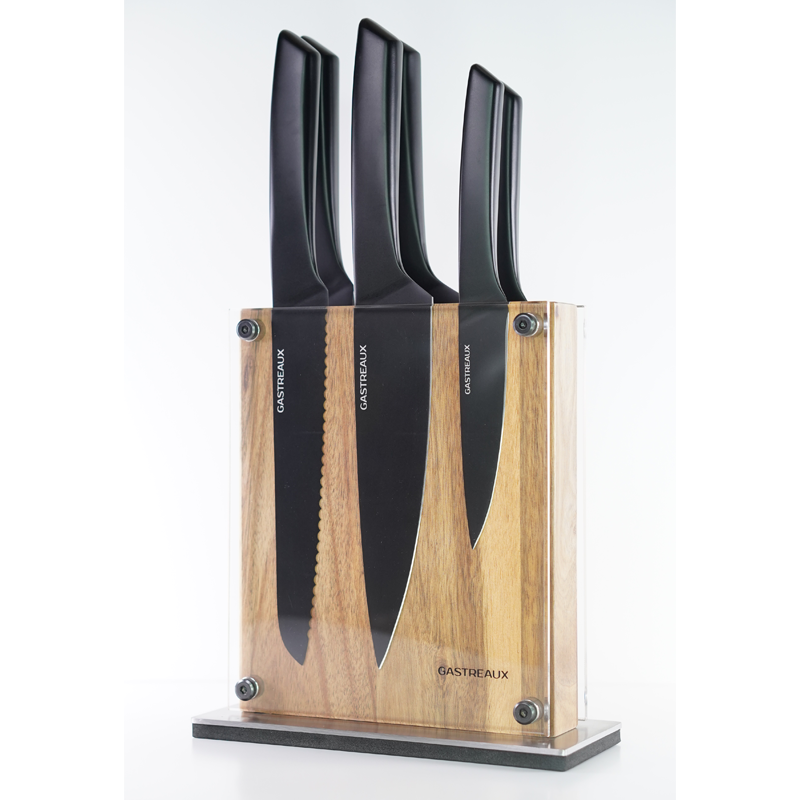 Gastreaux Non-Stick Black Coating 7pc Knife Set