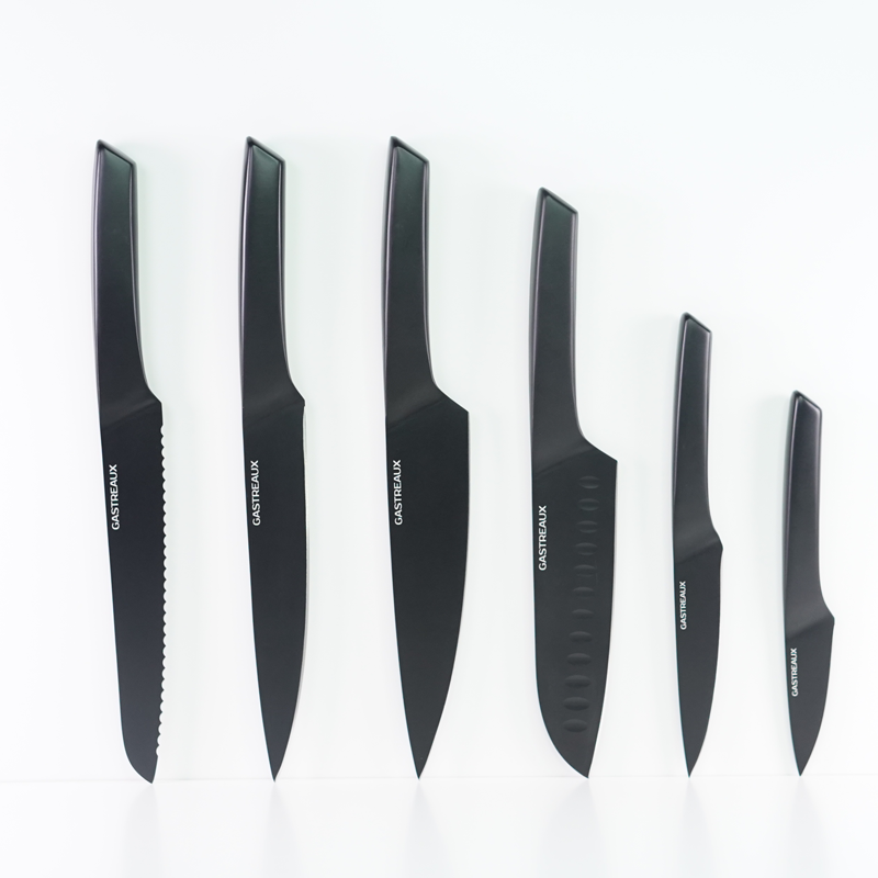 Gastreaux Non-Stick Black Coating 7pc Knife Set
