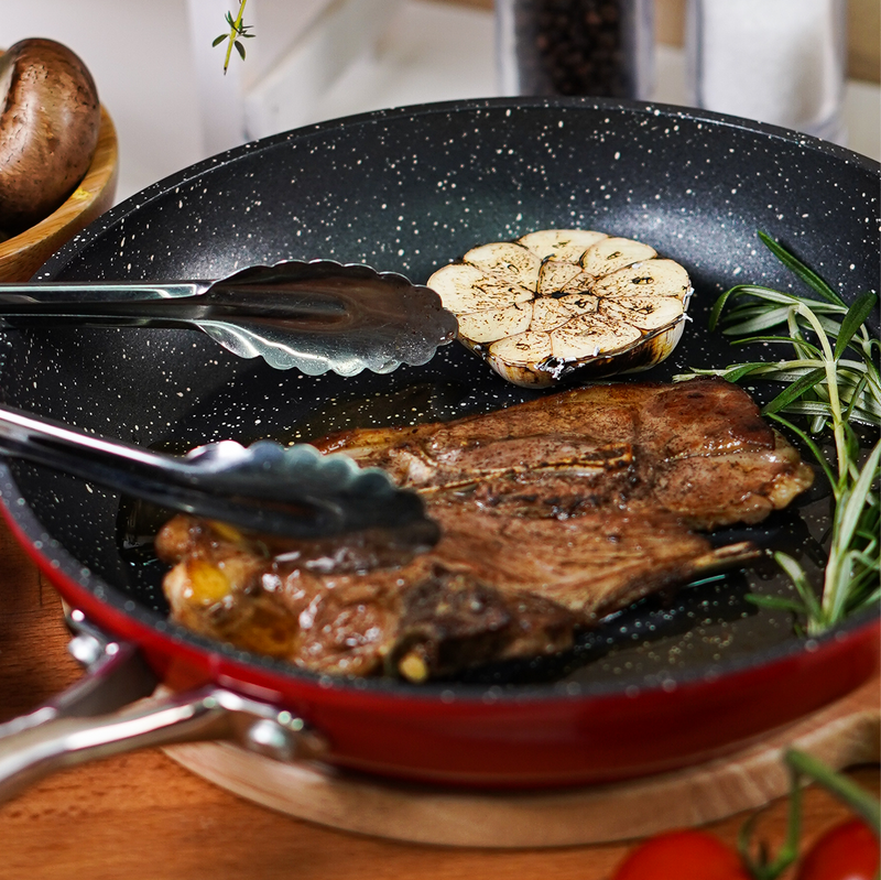 Gastreaux Red Marble Fry Pan 24cm